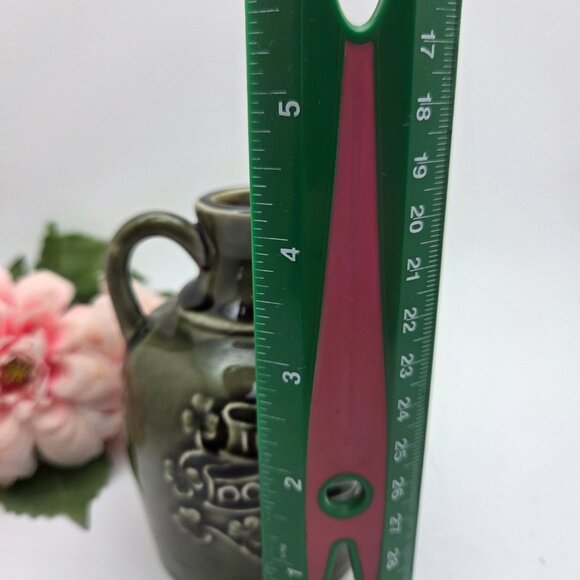 Vintage Small Irish Green Poteen Jug from Knock Pottery Mid Century Pitcher - Picture 8 of 9